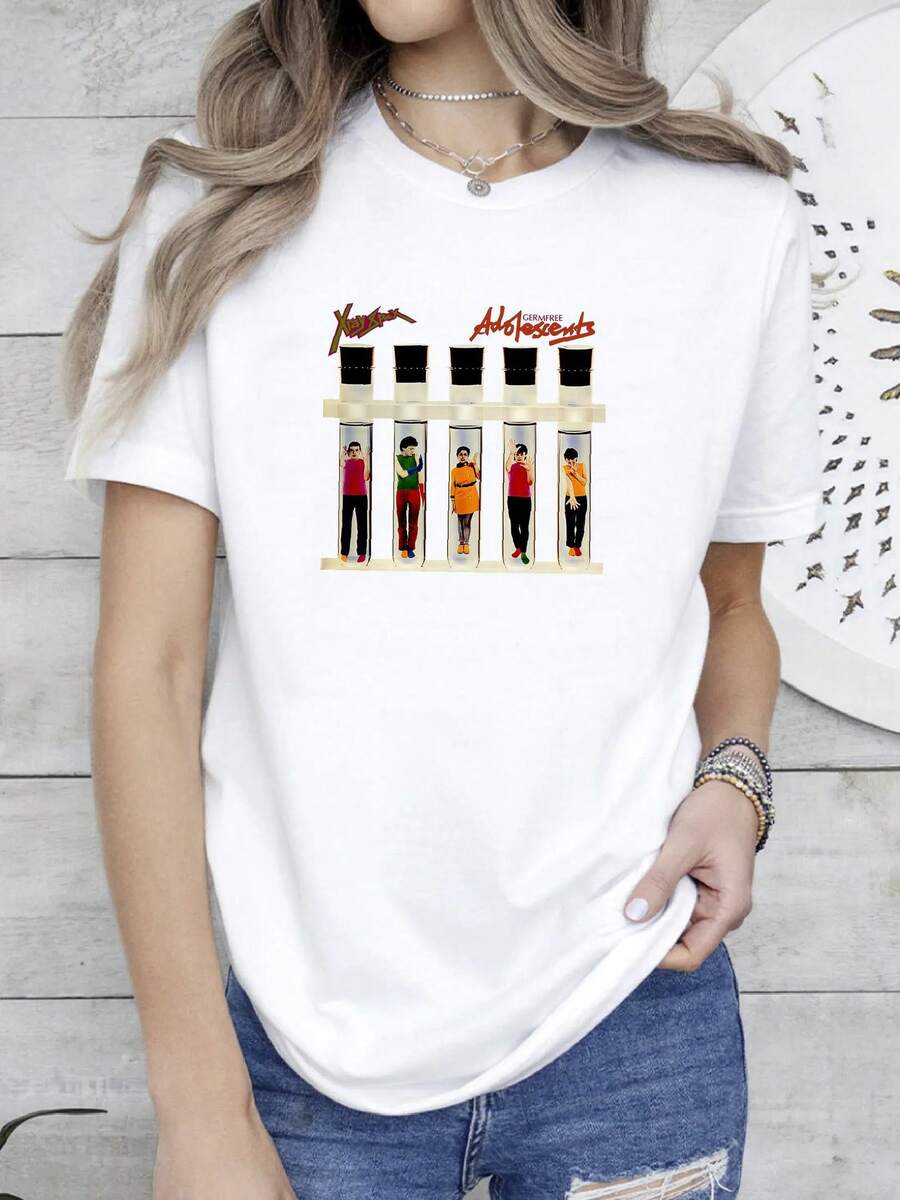 Women T-Shirts - 白色 - 查看 1