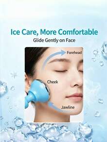 Reusable Ice Facial Cooling Massage Tool, De-Puffing Facial Ice Roller, Ice Cube Mold Beauty Tool, Cold Therapy Facial Care Accessory, Portable Cooling Massage Tool, Suitable For Women, Home SPA Daily, Travel Use, Back To School And Vacation Essential - Multicolor - View 6