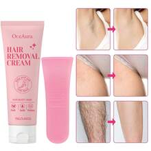 OceAura Krim Penghilang Bulu Lembut Aloe Vera 75g, Lembut dan Tanpa Rasa Sakit, Menenangkan dan Melembapkan, Desain Portabel, Dilengkapi dengan Alat Pengikis, Cocok untuk Lengan, Kaki, dan Ketiak - pasta 75g - View 4