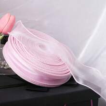 4cm Fish Tail Mesh Ribbon, Floral Bow, Gift Satin Ribbon, Holiday Party Decoration Rope, Floral Ribbon, Fresh Flower Bouquet Packaging Wavy Mesh Decorative Ribbon, DIY Lace Trim Decorative Material - Fishtail Ribbon - View 26