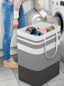 Extra-Large Laundry Basket - Foldable Design With Easy-Carry Extended Handles Dirty Clothes Basket For Home Clothes Storage Toy Storage Bag Laundry Basket Room Decor Bathroom Laundry Room Accescories Laundry Bag Dorm Room Essentials College - One Size Fits All - View 2
