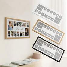 1pc Wooden Academic Year Photo Frame, 51*25cm, Graduation Frame, Graduation Gift, Minimalist Photo Frame Ornament, Home Decor Party Gift, Collection Of Academic Year Frames - Multi-color - View 2