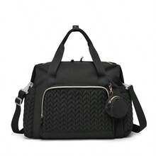 1pc Large Capacity Baby Diaper Bag, Travel Diaper Bag With Pacifier Holder, Maternity Handbag - Multicolor - View 13