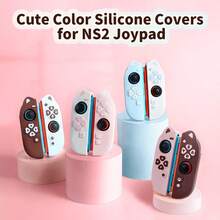 IINE 可愛彩色矽膠 Switch2 Joypad 搖桿套，防滑軟橡膠搖桿保護套，卡哇伊遊戲控制器保護殼，NS2 遊戲主機配件 - 查看 2