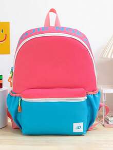 4pcs/1pc Aesthetic Colorblock Neutral Casual Backpack, Large Capacity Student School Bag, Suitable For Middle School, High School, College Students, Boys And Girls, Campus, Travel, Commute, Outdoor, Casual, Daily Use - Multiple Styles - View 13