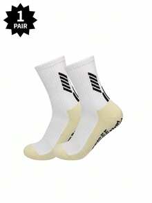 1/3 Pairs Unisex Soft Breathable Football/Sports Socks, Anti-Slip, Suitable For Running, Football, Basketball, Cycling, Outdoor Activities, Autumn Socks - Multicolor - View 9