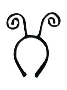 1pc Black Velvet Antenna Headband Butterfly Beetle Insect Headpiece Accessory, Unisex Adult Style, Suitable For Halloween Headwear, Insect Bee Hairband - A - View 3