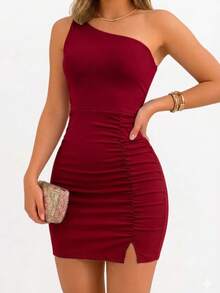 Women Short Dresses - Rojo - Ver 2