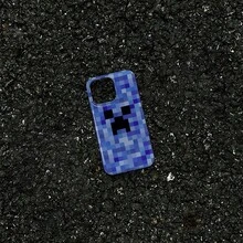 Minecraft 1pc "Creeper Pixel Style Phone Case Green Square 3D Texture Anti-Fall Soft Case Gamer Exclusive Peripheral Personalized Creative Protective Cover Restores MC Classic Elements Cute Phone Decorative Case - Multicolor - View 6