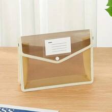 Expandable Plastic File Folder With Snap-Closure Transparent Envelope Pocket, No Dividers, Large Capacity, Multi-Color Options, Suitable For A4/Letter - Multiple Styles - View 14