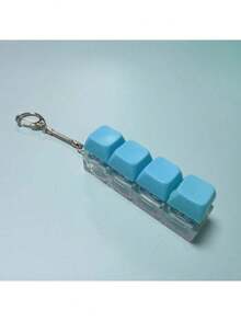1pc Novelty Keyboard Cap Keychain - Colorful Clicky Desktop Toy, Stress Relief And Anxiety Reducer, Fun Office Decor, Unique Gift Choice - Multicolor - View 7