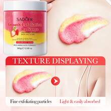 SADOER Fruit Bath Salt 3-Color Scrub - 360g, Deep Cleansing Body Exfoliating Scrub, Reduces Skin Texture, Body Care Scrub - Fruit Scrub - View 3