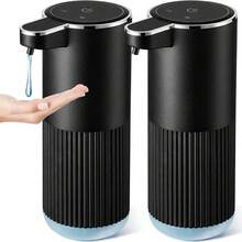 DONASIRA 1pc 360ML Wall-Mounted Touchless Automatic Soap Dispenser, USB Rechargeable Smart Handwash & Dishwash Machine, IPX5 Waterproof & Moisture-Proof Body, 4-Level Battery Indicator, Long-Lasting Battery Life, ABS Material, Foam & Liquid Soap Options, Suitable For Kitchen, Bathroom, Hotel, School, Home & Holiday Gift, High-Tech Product - Multicolor - View 19
