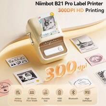 Niimbot B21 Mini Portable Thermal Label Printer Self-Adhesive Sticker Printer Niimbot B1 Label Printer Inkless For Home Office And Business Multiple Sets Available (White Square/White Round/Colored Round Set With Machine) - Multicolor - View 2