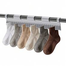 Three-Tier Clothes Drying Rack With Two Bars (Including 3 Sock Clips) – Freestanding Clothes Drying Rack – Suitable For Indoor And Outdoor Use – Foldable And Extendable – Waterproof And Rustproof – Made Of Carbon Steel - Grey - View 11