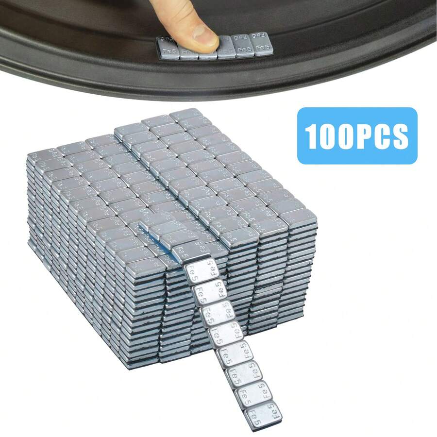 100pcs Adhesive Lead Free 60G Strips Stick On Wheel Balance Weights - A - Übersicht 1