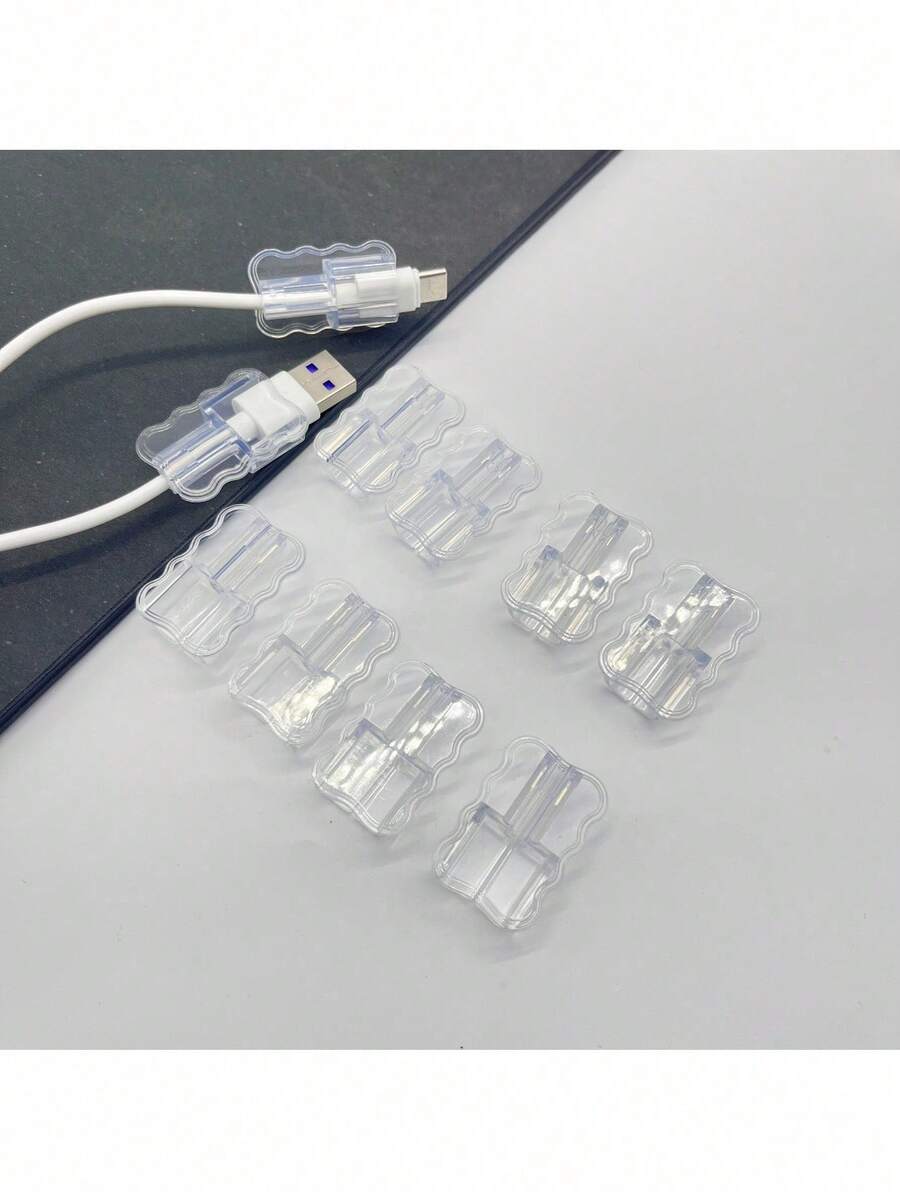 10pcs ABS Resin Cable Sleeves: Protect Your Cables From Breaking And Detaching, Instant Style