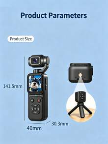 4K Pocket Handheld Camera, 180° Flip Lens, 16x Digital Zoom Portable Digital Camera With Multiple Filters, Suitable For Students Outdoor Vlog Shooting - View 7