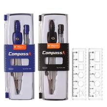 Geometry Compass Set With 6cm Mini Ruler, 2 Pieces Metal Drawing Compass With Replacement Lead Core, Precision Math Compass Tool For Circle Drawing, Geometry, Drafting, Sketching, School Supplies, Engineering And Art Drawing,Back To School,1Pc/2Pcs - Sets - View 6