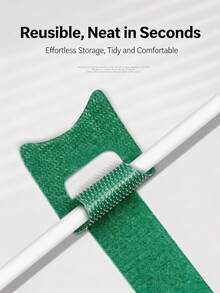 50/70/100pcs Reusable Adjustable Cable Ties, Cable Management Organizer, Cable Straps, Fastening Straps With Hooks And Rings, Multi-Purpose Adjustable Cable Organizer Straps, Hook And Loop Straps, Wrap And Hook And Loop Straps, Suitable For Computer, Gaming, Wires, Data Cables, Desk, Home Office, Cable Storage And Gardening Ties Essential - T-type Cable Tie - View 12