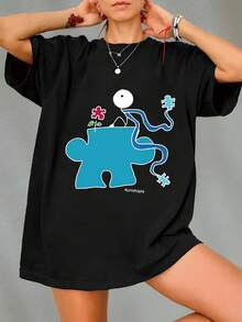 Women T-Shirts - 黑色 - 查看 6