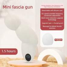ENSSU Women's Mini Portable Massage Gun, 6 Adjustable Modes Deep Tissue Muscle Massager, Rechargeable Massager With Soft Silicone Head, Suitable For Neck, Shoulder, Back, Waist, Leg Deep Tissue Massage, Personal Body Massage Tool - Multicolor - View 9