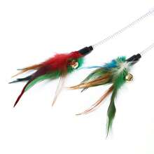 Cat Toy Set, Artificial Feathers, Indoor Cat Toys, Cat Feather Toy With Suction Cup Base, Relieve Boredom - View 11