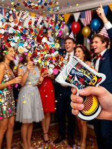 1/5/10/30pcs Self-Igniting Party Poppers, Suitable For Holidays, Birthdays, Weddings, Photo Props. Colorful Confetti Poppers, Novel Design, Suitable For New Year, Birthday, Christmas, Wedding And Graduation Parties - Multicolor - View 5