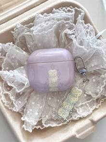 Ins Girl Gentle Purple Star Gift Candle Design Protective Case Compatible With Apple 4/Pro/1st/2nd Gen Wireless Bluetooth Earphones Soft Shell New - Mauve Purple - View 1