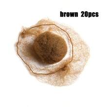 Elastic Hair Net, Women's Invisible Hair Net Wig Cap, Suitable For Catering Service, Ballet Buns, Sleeping, Flight Attendants, Hair Accessories - Brown - View 28