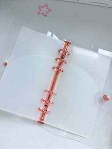 Pocket-Sized Transparent Ring Binder + Transparent Inner Pouch For Cash Storage, Savings, And Investment Planning. Slim, Plain, Simple, Mini Style. Easy Storage Set For Small Amounts Of Cash, Cards, And Receipts When You're Out And About. - A - View 7