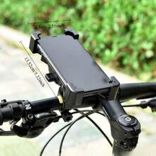 Upgraded Shock-Absorbing Bicycle Phone Holder, Heavy-Duty PVC Mount For Electric Bikes, Motorcycles, Mountain Bikes - Hands-Free Accessory, Secure Grip, Compatible With Smartphones And Tablets - Black, Motorcycle Accessory, Durable - Multicolor - View 3