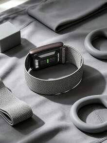 5.0/MG SuperKnit Band – Accesorio de punto icónico de alto rendimiento para dispositivos de salud, fitness y bienestar – No compatible con la 4ª generación - Gris - Ver 3