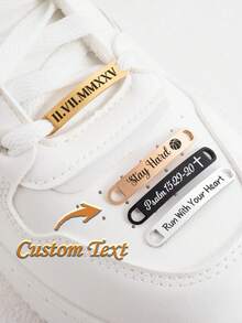 Running Shoes Tags, Shoe Tags, Customized Shoe Tags, Engraved Shoe Buckles, Metal Shoelace Charms, Stainless Steel Tags, Running Gifts - Multicolor - View 1