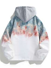 Men's Autumn/Winter Workwear Hooded College Style Fashion Flight Jacket Casual Couple Jacket - Pink - View 2