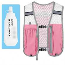 1pc Running Vest Backpack With 1pc 500ml Soft Water Bottle, Unisex, Hydration Vest With 500ML Water Bottle, Adjustable Hydration Backpack With 500ML Water Bladder Interface, Breathable Lightweight Running Vest With Phone Pocket, Suitable For Marathon And Trail Running - Backpack + 500ML Water Bottle - View 9