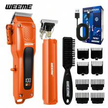 WEEME Professional Hair Clipper & T Blade Trimmer Set, 3 Colors Rechargeable Barber Hair Cutting Machine, Gift For Men Dad - View 8