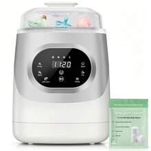 4-In-1 Baby Bottle Washer,Baby Bottle Sterilizer And Dryer, Electric Steam Sterilization,Large Capacity For 6 Glass & Plastic Bottles, Baby Need - US A Type Plug(110-127V) - View 2