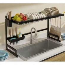 Dish Drying Rack Sink Organizer Kitchen Elevated 1-Tier, Large Dish Drying Rack For Kitchen HG126 - View 1