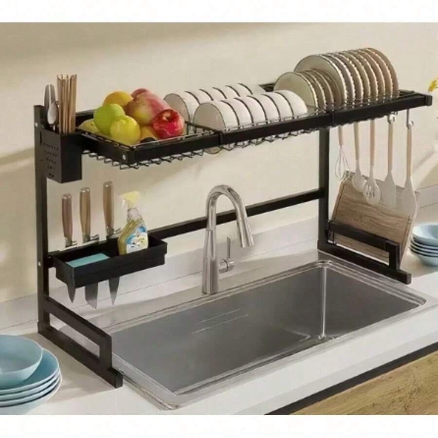 Dish Drying Rack Sink Organizer Kitchen Elevated 1-Tier, Large Dish Drying Rack For Kitchen HG126 - View 1
