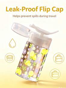 Travel Pump Dispenser Bottle, Portable Refillable Leakproof Cosmetic Container For Makeup Remover, Toner & Skincare - Multicolor - View 5