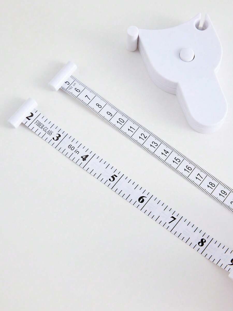 Autocollant mural ruban à mesurer en PVC blanc – Autocollant de mesure simple pour la décoration intérieure - Blanc - Voir 1