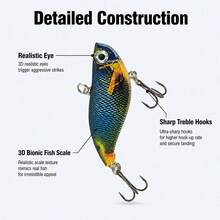 Mixed Fishing Lures Tackle Kit, Hard Soft Lures Set Contains VIB Popper Cicada Metal Spoon Curly Tail Swimbaits With Compartment Storage Box, Freshwater Saltwater Fishing Tackle For Bass Trout Pike Perch Angling - Multicolor - View 3