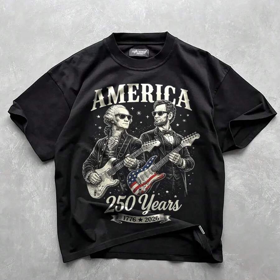 Men T-Shirts - 黑色 - 查看 1