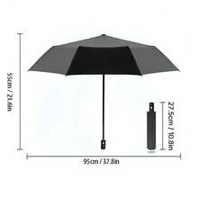 2D Printed Skull, Floral, Butterfly, Star & Moon Pattern Automatic Folding Umbrella, Internal Or External Print Option, UV Protection Sunshade, Portable Sun Umbrella For Daily Commute, Outdoor Travel, Photography, Vintage Dark Style Personalized Design, Suitable As Holiday Gift - Multicolor - View 9