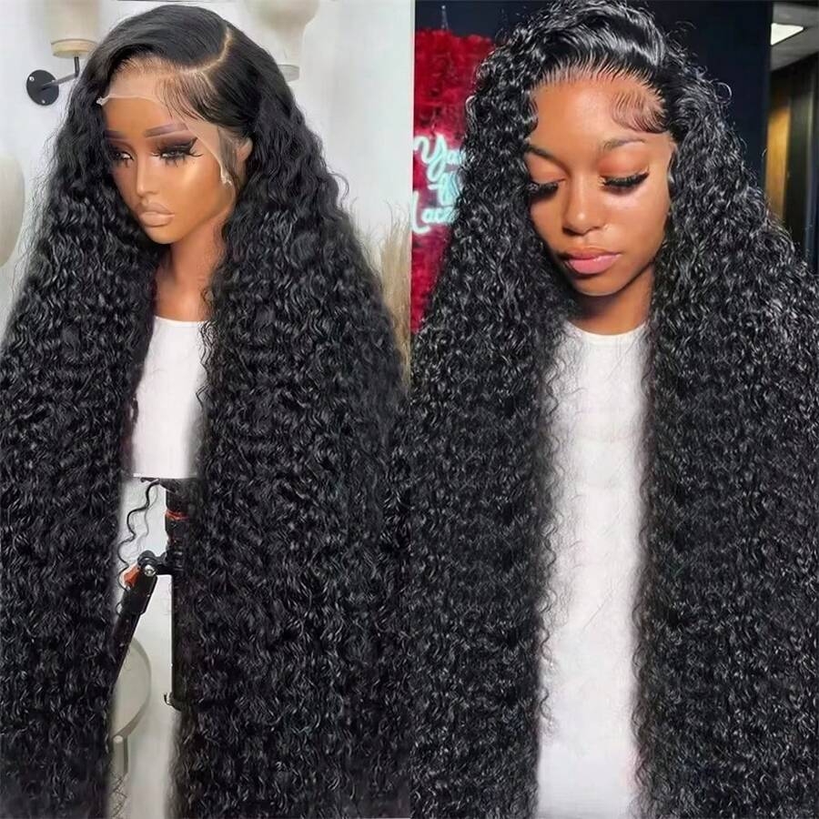CEXXY 7x5 Brazilian Wig With Deep Waves, Women's Model, High-Definition Lace Wig, Pre-Cut With Baby Hairs, 13x6 Glue-Free Wig, No Glue Required, 360° Lace Wig Made Of Real Human Hair - SPure Natural - 查看 1