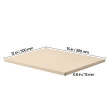 Pizza Stone, 15 X 12 In Rectangular Cordierite Pizza Stone, Extra Large Baking-Stone With Scraper, 0.6 In Thick Heat-Resistant Cordierite, For Kitchen Oven, Baking Bread & Pizzas, BBQ Grilling - 15 X 12 Inches, 0.6 Inches - View 9