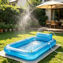Inflatable Maple Leaf Floating Bed, Adult Swimming Ring With Backrest, Water Floating Lounger, Water Toy, Sun Shade - B - View 11