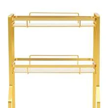 YUNRUX 3-Tier Bathroom Countertop Organizer Shelf Rack Storage - 金色 - 查看 5