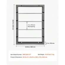 Wire Spool Rack 4 Adjustable Rods Spool Holder Wall Mounted 150 Lbs Capacity - Gray + Iron - View 9